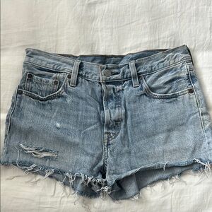 Denim Distressed Women Shorts